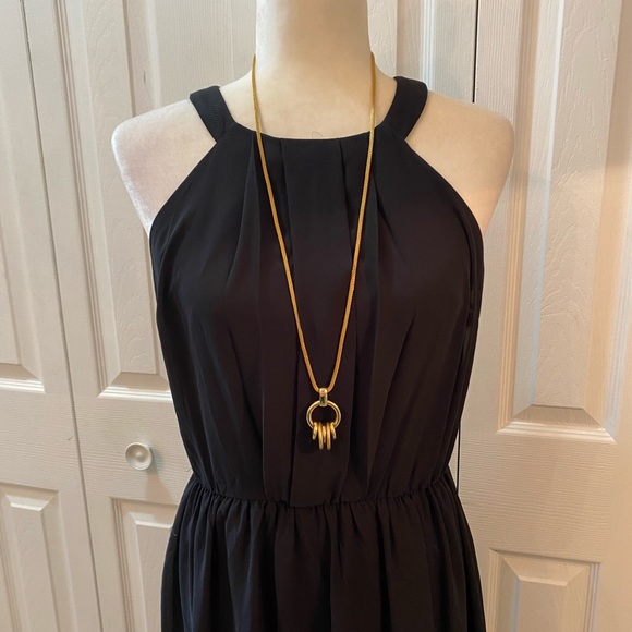 Doe & Rae Beautiful high low black dress - Picture 2 of 12
